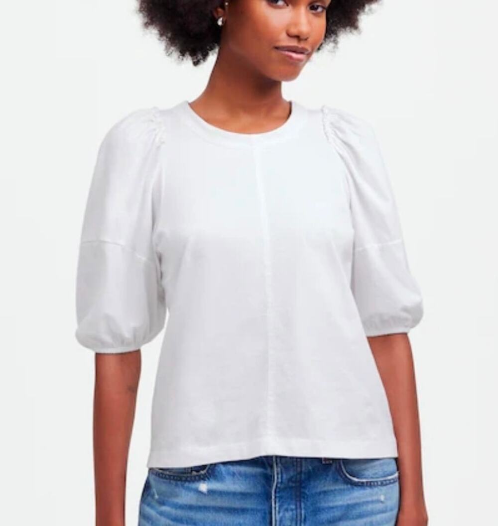 Madewell Puff-Sleeve Tee Size XXS NWT
